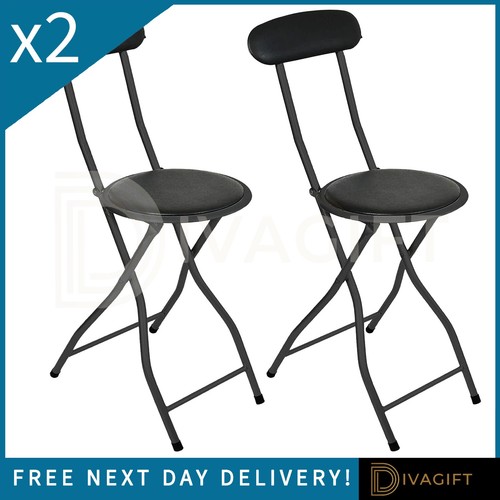 Black padded folding high - padded,