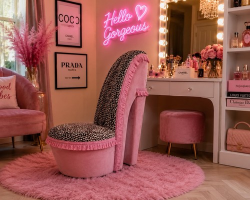 Stiletto heel chair y2k baby - heel,