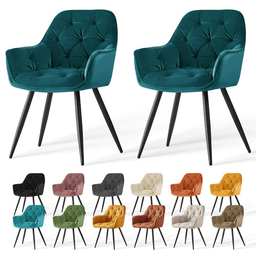 Velvet dining chairs padded - dining,