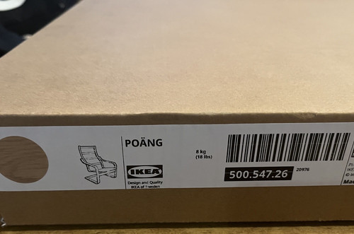 Ikea poang armchair frame - ikea, oak