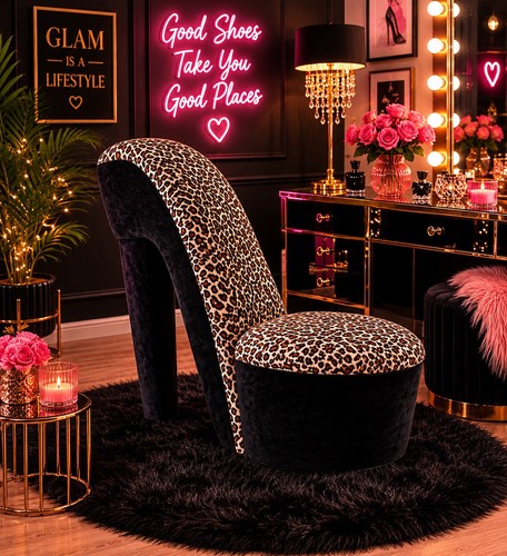 High heel shoe chair - high, y2k