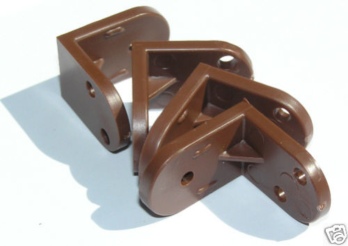 Pack 10 brown plastic - brown,