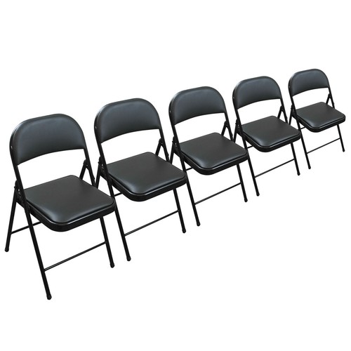 Folding faux leather - leather, chairs