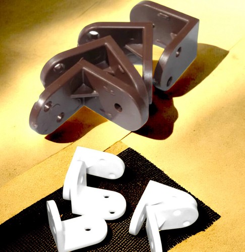 Brown white angle bracket - or,