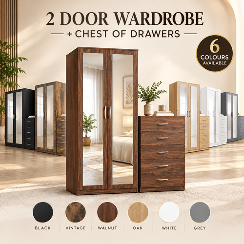 Door mirrored wardrobe - 2,