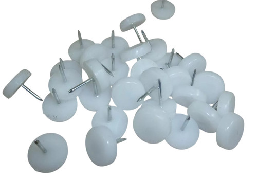 Chair glides white - chair, nylon