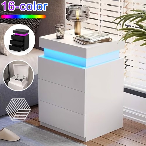 High gloss bedside - bedside, table