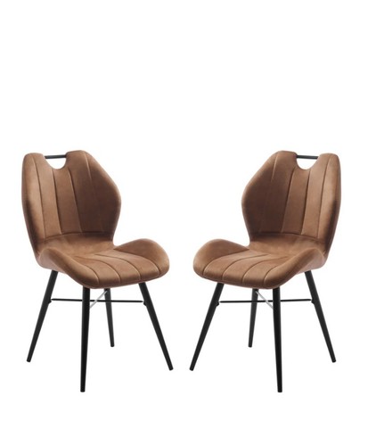 Roma brown fabric - dining, chair