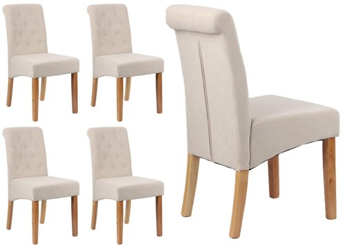Beige velvet dining - velvet,