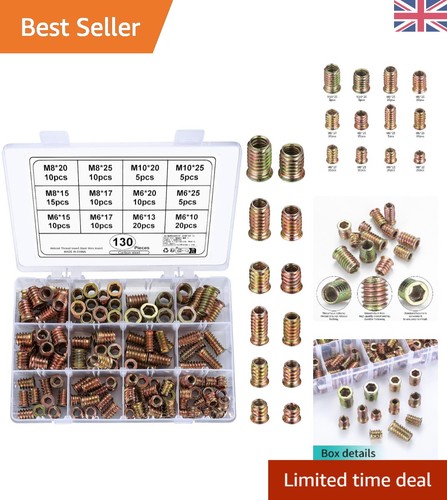 130 pcs carbon steel - pcs, threaded