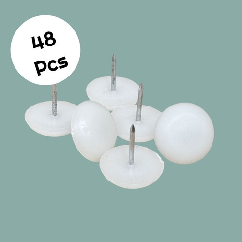 White furniture glides 23 - white,