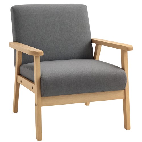 Homcom accent chair - chair, with