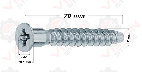 70mm confirmat screws - m7,