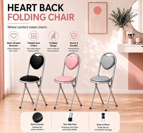 Heart folding chair - folding,