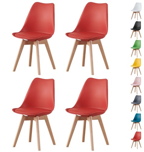 4pcs dining padded - 4pcs, chairs