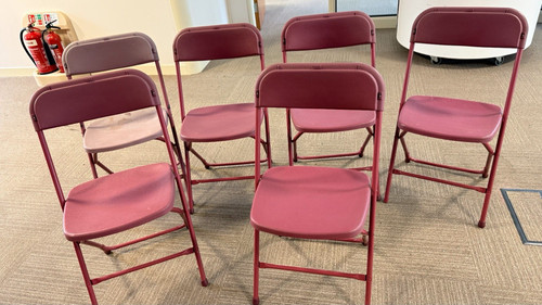 Set burgundy metal - of,