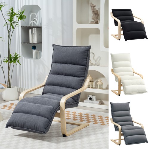 Birch wood lounge chair - birch,